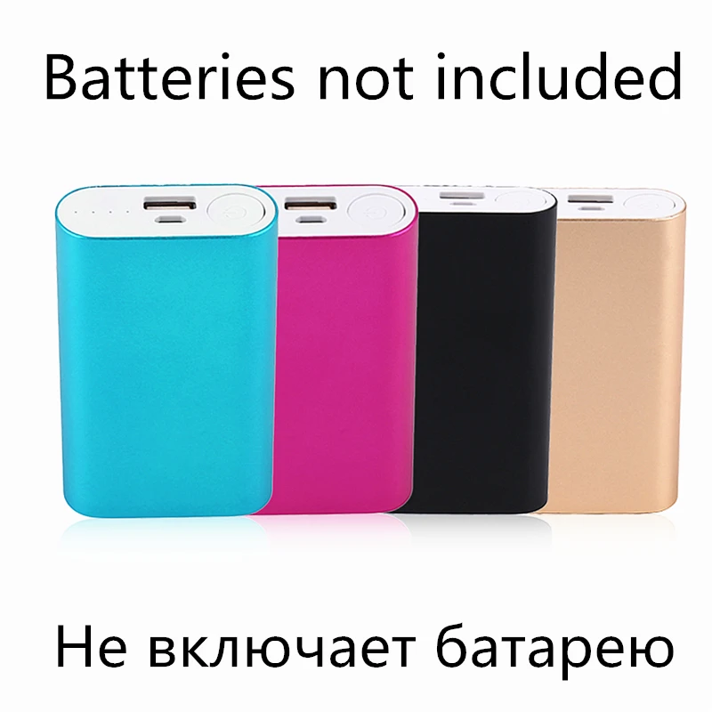 Портативная Быстрая зарядка через usb внешний блок питания 2*18650 аккумулятор