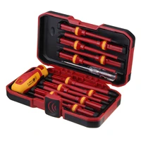 voltage 1000v 13 pcs professional electronic insulated screwdriver set high slotted screwdriver durable hand tools accessory set