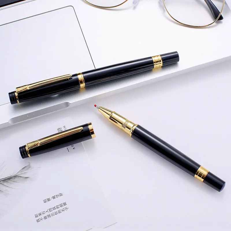 Metal Signature Pen Insert Business Atmosphere Simple Classic Ball Writing Smooth metal |