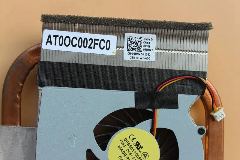 Кулер для процессора Dell VOSTRO 3560 V3560 inspiron 15R 5520 5525 7520 вентилятор радиатора 06HNV7 AT0OC002FC0