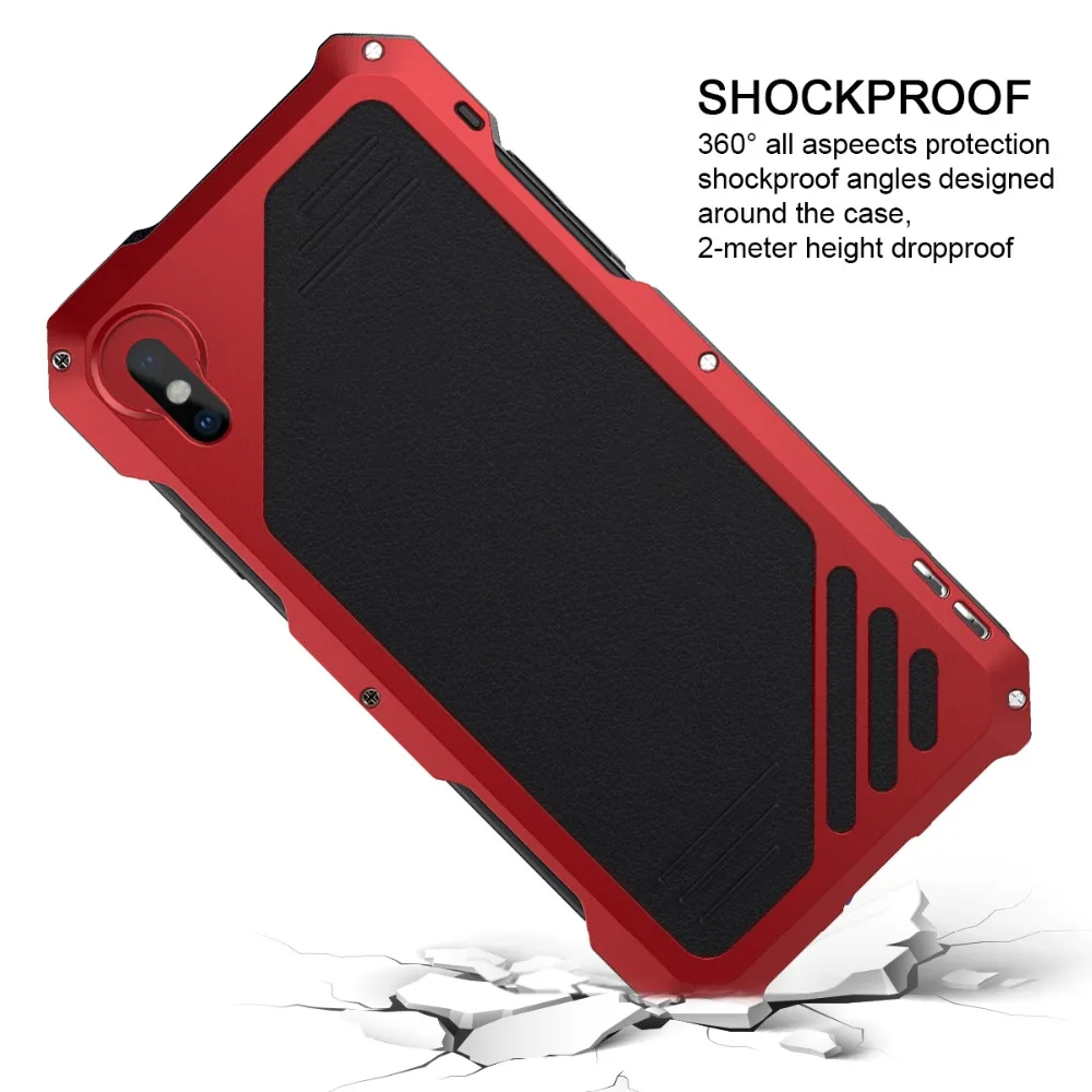 AKASO лучший чехол для Iphone XR MAX XS Алюминиевый противоударный из силиконовой резины