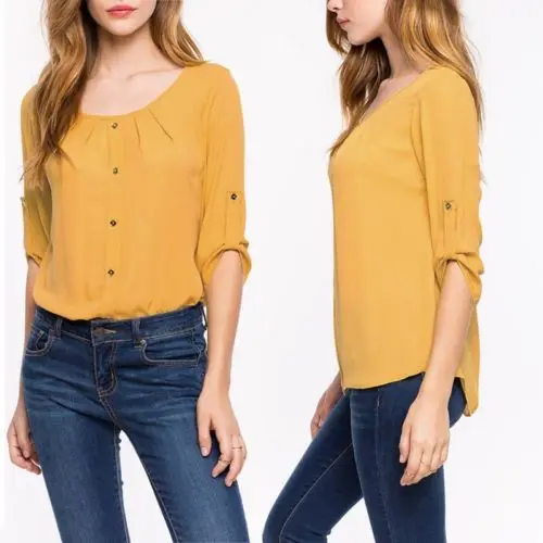 2018 Новая мода плюс размер женская шифоновая кружевная рубашка с круглым вырезом