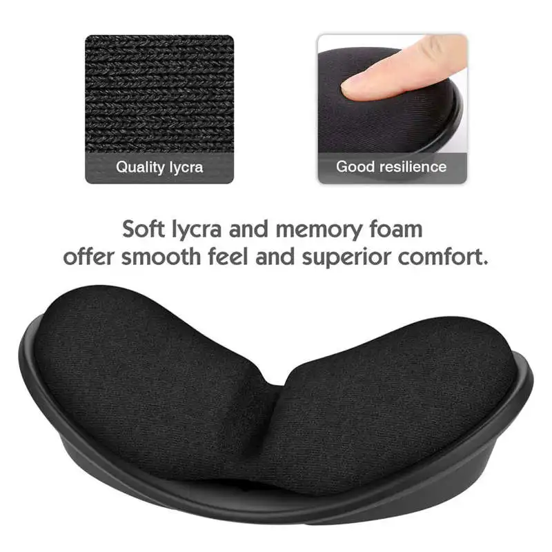 

Mouse Wrist Rest Pad, Ergonomic Wrist Pad Anti-Skid Wrist Support Pad Rest Mat Memory Foam Mousepad For Office Computer Pc Lap