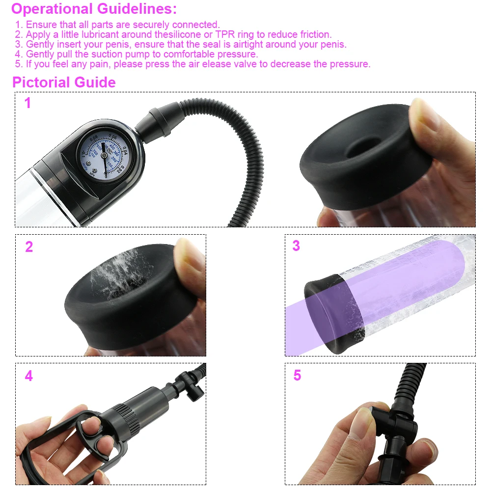 Вакуумный удлинитель воздуха для мужчин увеличитель помощь при эрекции