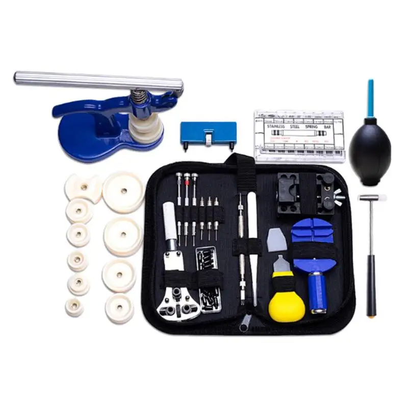 406pcs/set Professional Watch Case Opener Link Pin Remover Repair Tool Kit Set Spring Bar | Наручные часы
