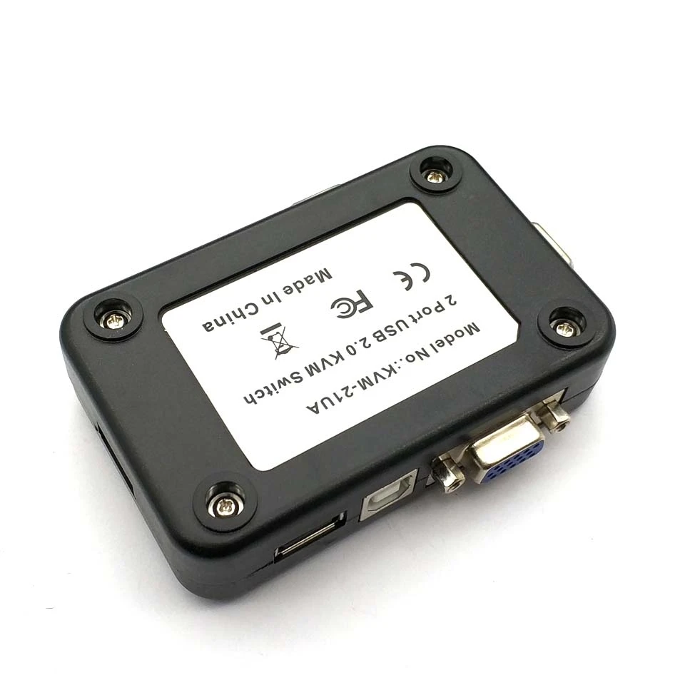 Новинка USB KVM переключатель 2 порта VGA 0 мышь клавиатура 1920*1440|Запасные части| |