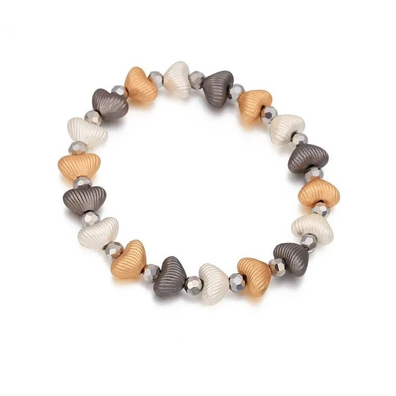 Love Stone Crystal Beads Bracelets For Women Stretched Beaded Rope Adjustable Bohemia Jewelry Gifts Dropshipping 2019 | Украшения и