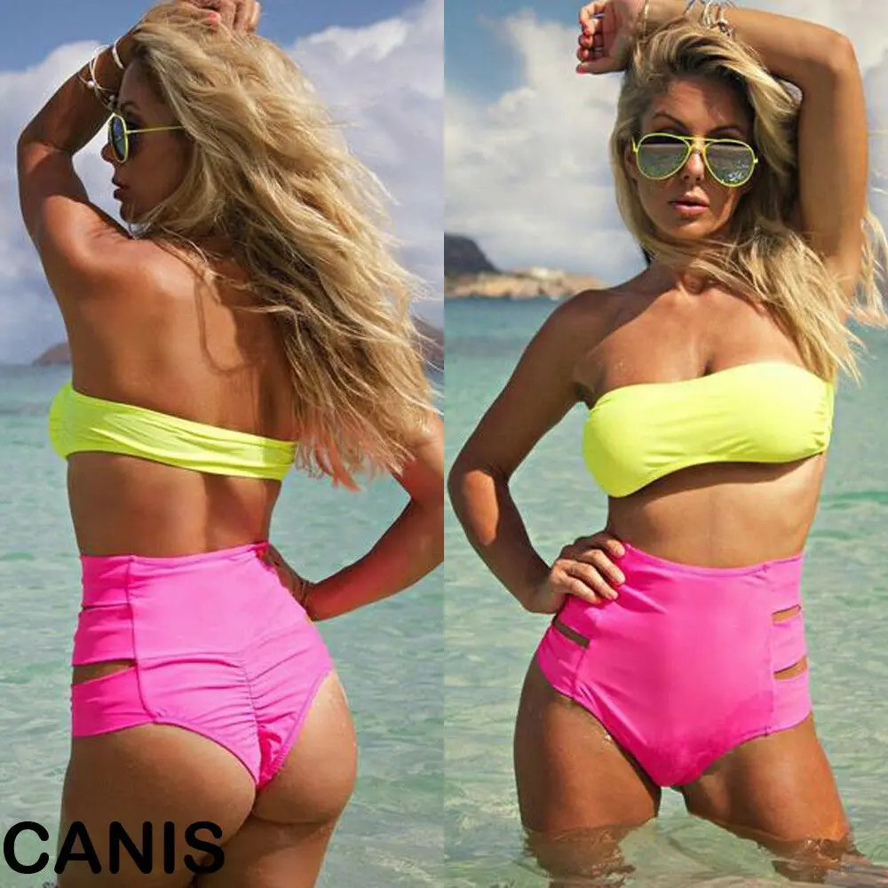Hirigin Women Ladies Sexy Bikini Thong Bottom High Waist Hollow Out Brief Solid Swimwear Swimsuit | Спорт и развлечения