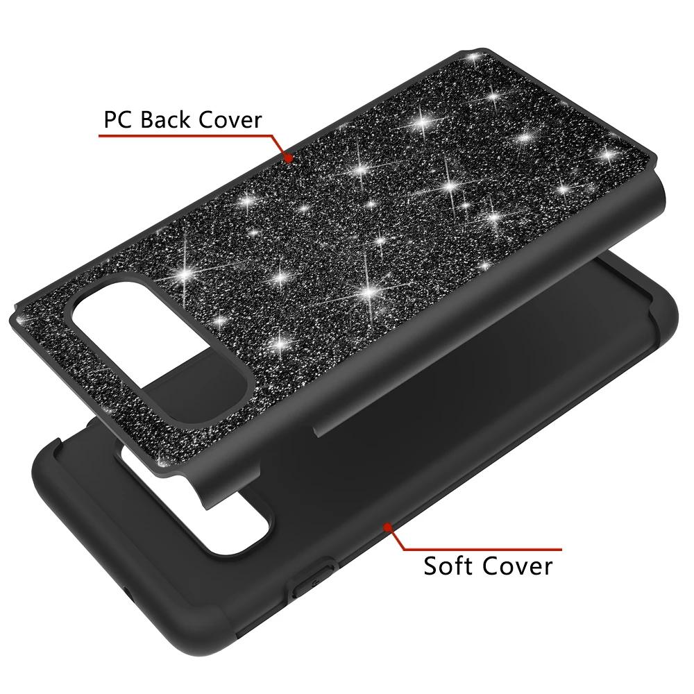 Чехол со стразами и блестками KISSCASE для Samsung S10 S9 S8 Plus S10E мягкий блестящий чехол A6 2018