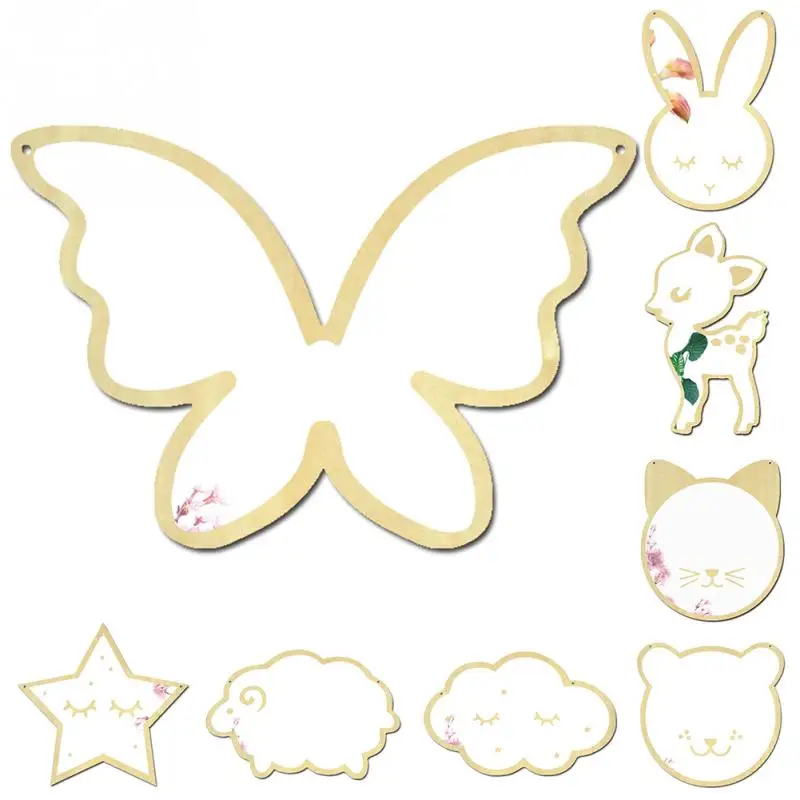 Горячая Распродажа деревянная Корона облако мороженое звезды кошка Дети