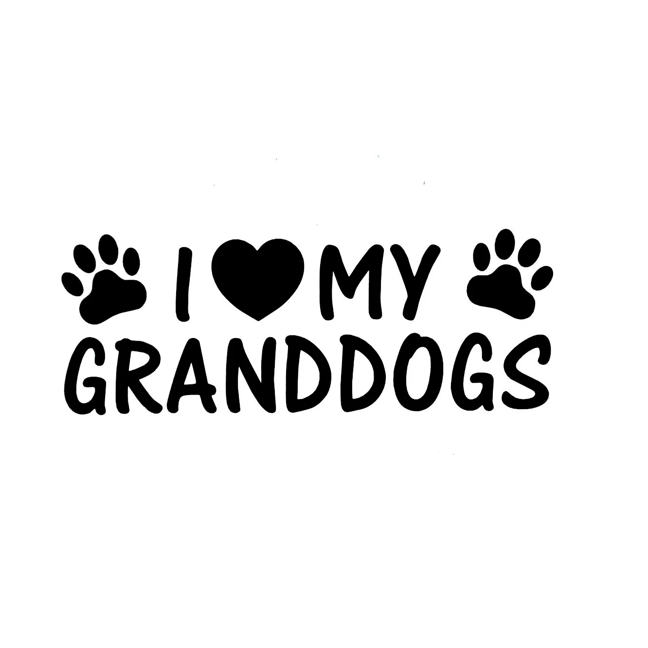 

I love my grand dogs dog puppy mutt car truck window Checkered Flags Windshield Sticker decal sticker