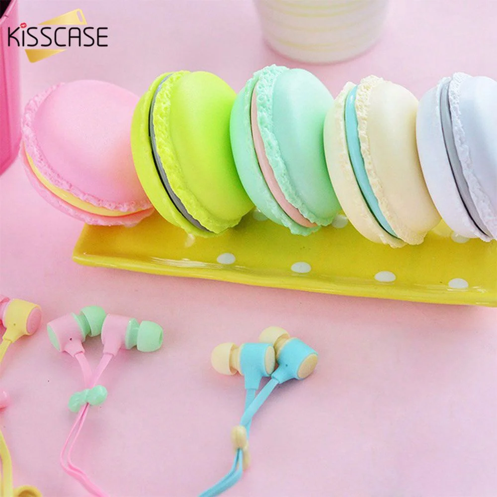 KISSCASE милый цветной чехол для проводных наушников мягкий коробка хранения auriculares