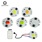 Светодиодная лампа 3 Вт, 5 Вт, 7 Вт, 10 Вт, 12 Вт, чип COB, вход 220 В, умный IC-драйвер, подходит для самостоятельной сборки, светодиодный прожектор с холодным белымтеплым белым светом, 5 шт.