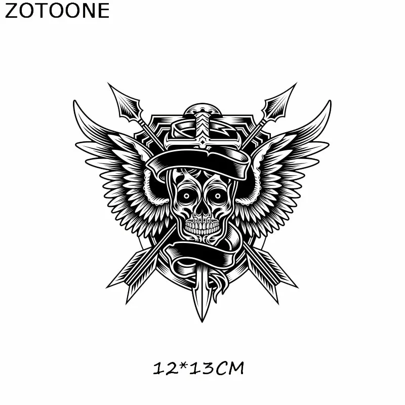 Виниловые термопереводные стикеры ZOTOONE для одежды футболки панк рок крыльев
