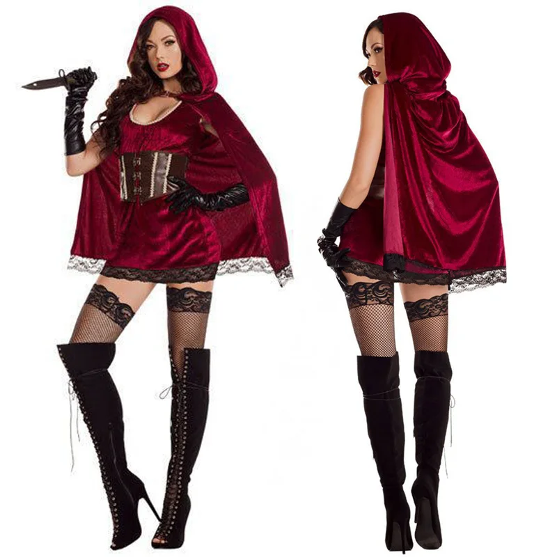 

Little Red Riding Hood Costume Fairy Tales Halloween Cosplay