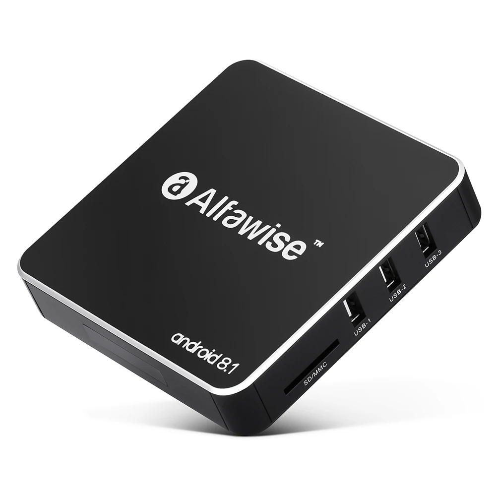 Alfawise A8 Smart tv BOX Rockchip 3229 Android 8 1 2 Гб ОЗУ 16 ПЗУ 4G WiFi 100 Мбит/с Поддержка 3D фильма 4K H.265