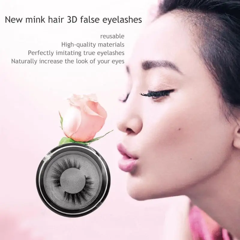 1pair 3D Mink False Eyelashes 13MM Natural Extension Long Eye Fake lashes Curly Thick Eye Lashes Makeup Beauty Extension Tools