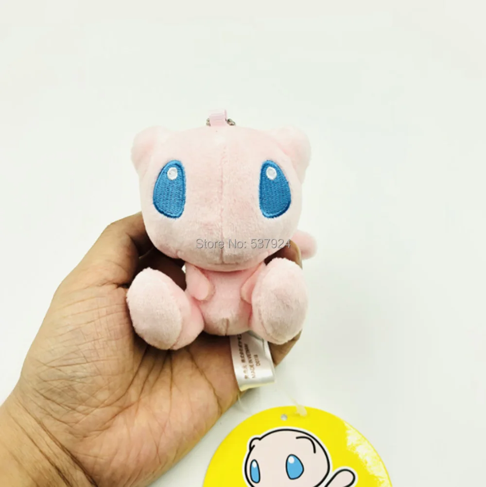 Новинка 10 шт. Q Пикачу сaнтoй Snorlax 4 "10 см Брелок плюшевая кукла кулон|Персонажи