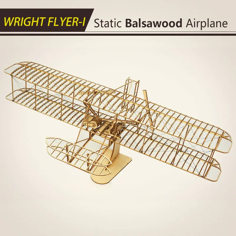 3D Набор для изготовления деревянных изделий-Wright Brothers Flyer модель самолета для создания, идеальная 3D деревянная головоломка DIY игрушка орнамент
