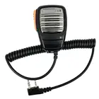 Новый анти-дождь PTT динамик микрофон Микрофон для Kenwood Baofeng UV-5R PUXING TYT HYT Walkie Talkie Ручной радиоприемник 2 Pin