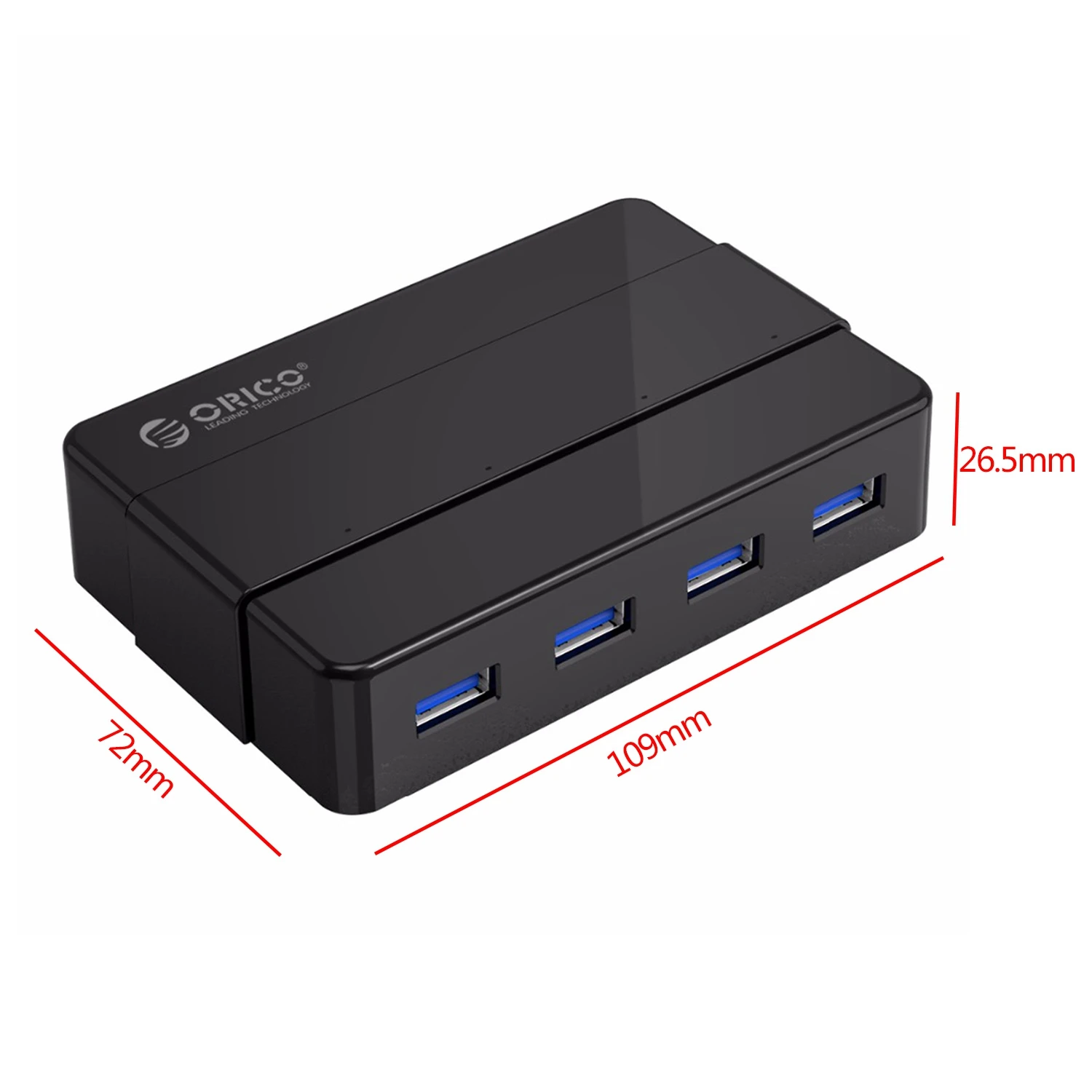 Orico 5 Гбит/с супер скорость 4 порта Usb 3 0 концентратор портативный 12 В 2A адаптер