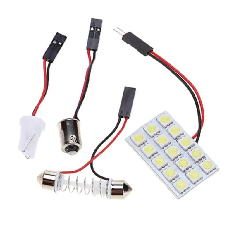 DC 12V 5050 15SMD светодиодный светильник для салона автомобиля панель автомобильный