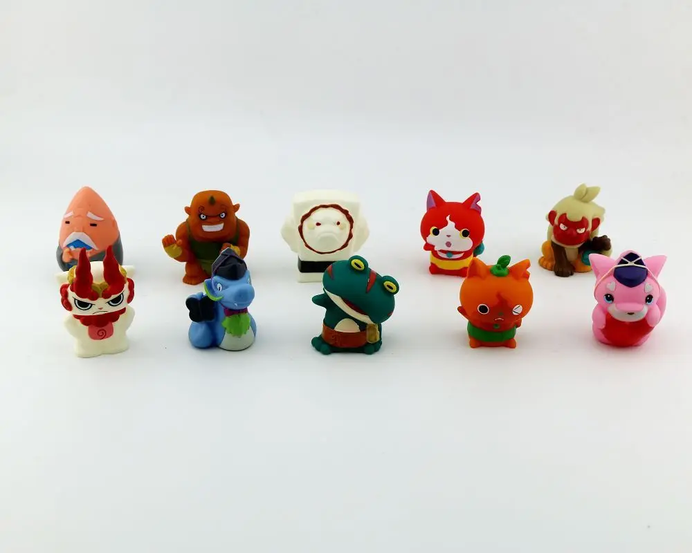 10 200 шт 5 см yo kai часы Игрушки японские youkai аниме reloj Резиновая Кукла коллекционная