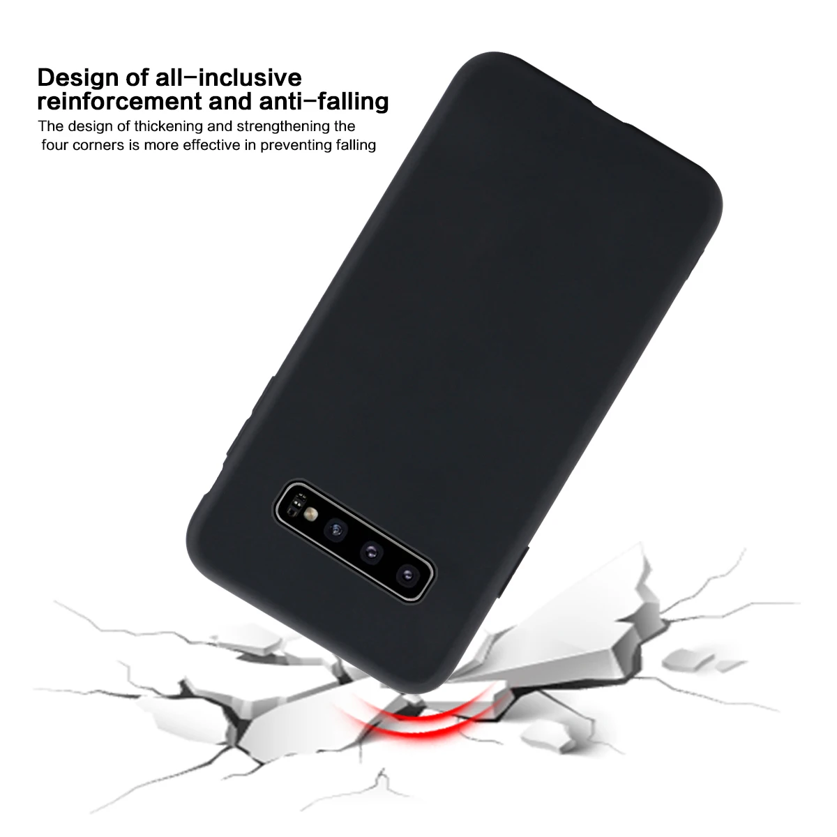 Чехол для Samsung Galaxy S10 Plus S10E мягкий силиконовый тонкий матовый чехол-накладка