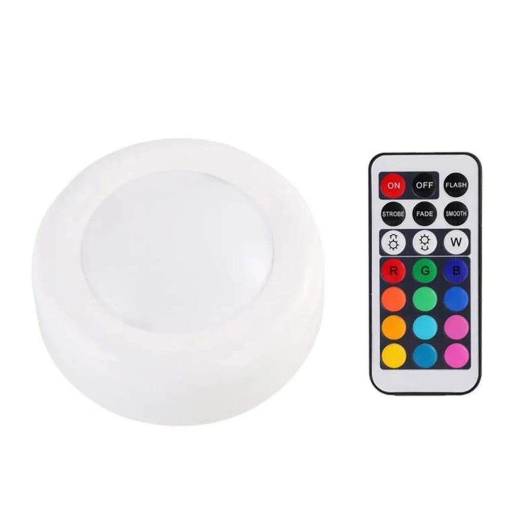 1/3/6 шт RGB светодиодный светильник для шкафа беспроводной сенсорный датчик с