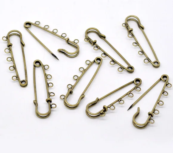 DoreenBeads 30 под бронзу 5 брошь с отверстиями выводов см х 1 (B13868) yiwu|jewelry balance|jewelry nursejewelry