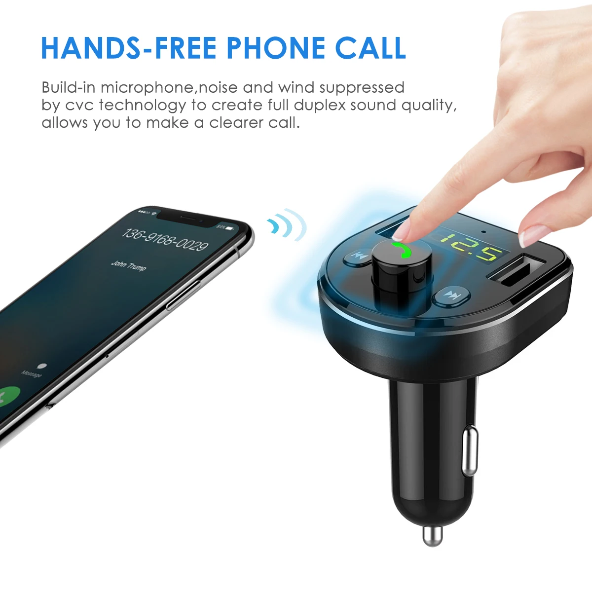 Bluetooth V4.0 беспроводной Автомобильный MP3 плеер громкой связи автомобильный