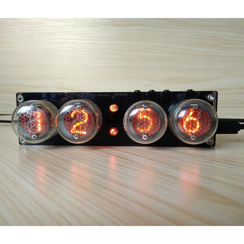 Цифровые часы трубки DYKB Nixie модель ZM1020 винтажный Настольный ретро стол + пульт