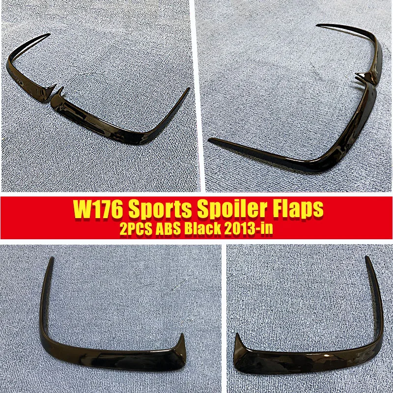 Подходит для заднего бампера W176 Canard Vent Rafts Splitter 2 шт. Mercedes Benz A180 A200 A250 A45 Splitters 2013