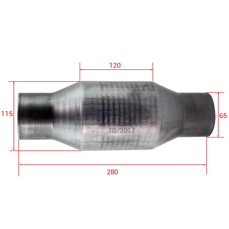 

410250 2.5 Inch for Universal High Flow Stainless Catalytic Converter prior Stainless Steel 400 cell