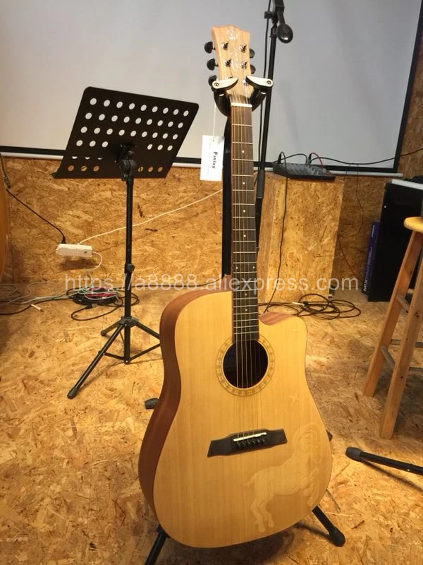 Акустическая гитара Finlay 41 &quot верх из твердой ели/корпус красного дерева