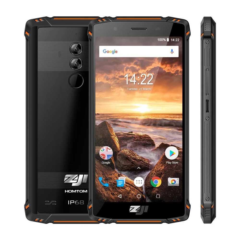 HOMTOM ZOJI Z9 IP68 Водонепроницаемый Helio P23 Android 8 1 восьмиядерный смартфон 5 7 &quot6 ГБ 64 Гб 5500