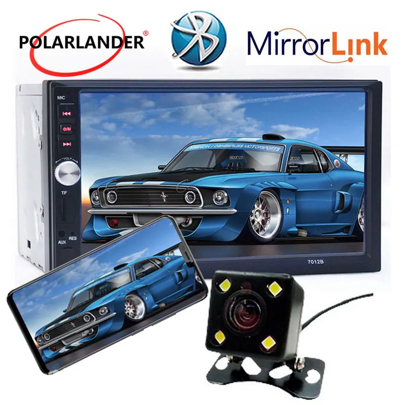 Автомагнитола 2 din с поддержкой bluetooth 7 дюймовым сенсорным экраном MP5 MP4 плеером