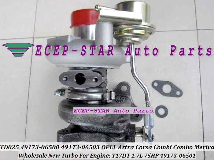 TD025 49173-06500 49173-06501 49173-06503 Турбокомпрессор для OPEL Astra G H Corsa C Combi Combo Meriva 99- Y17DT 1.7L 75HP