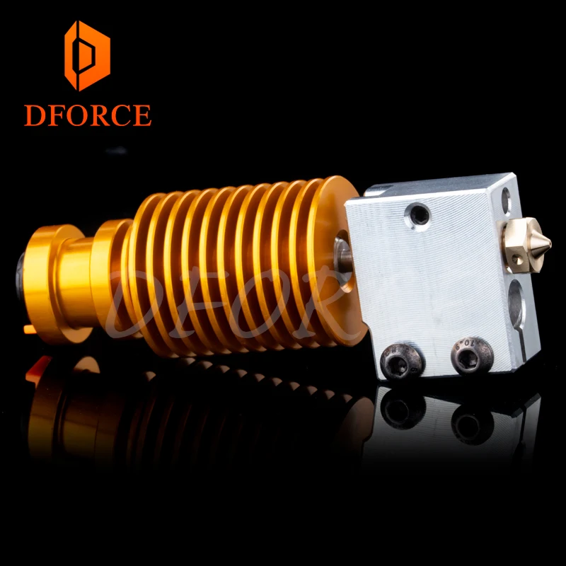 Высококачественный золотой радиатор v6 Volcano hotend J нагревательная головка блок