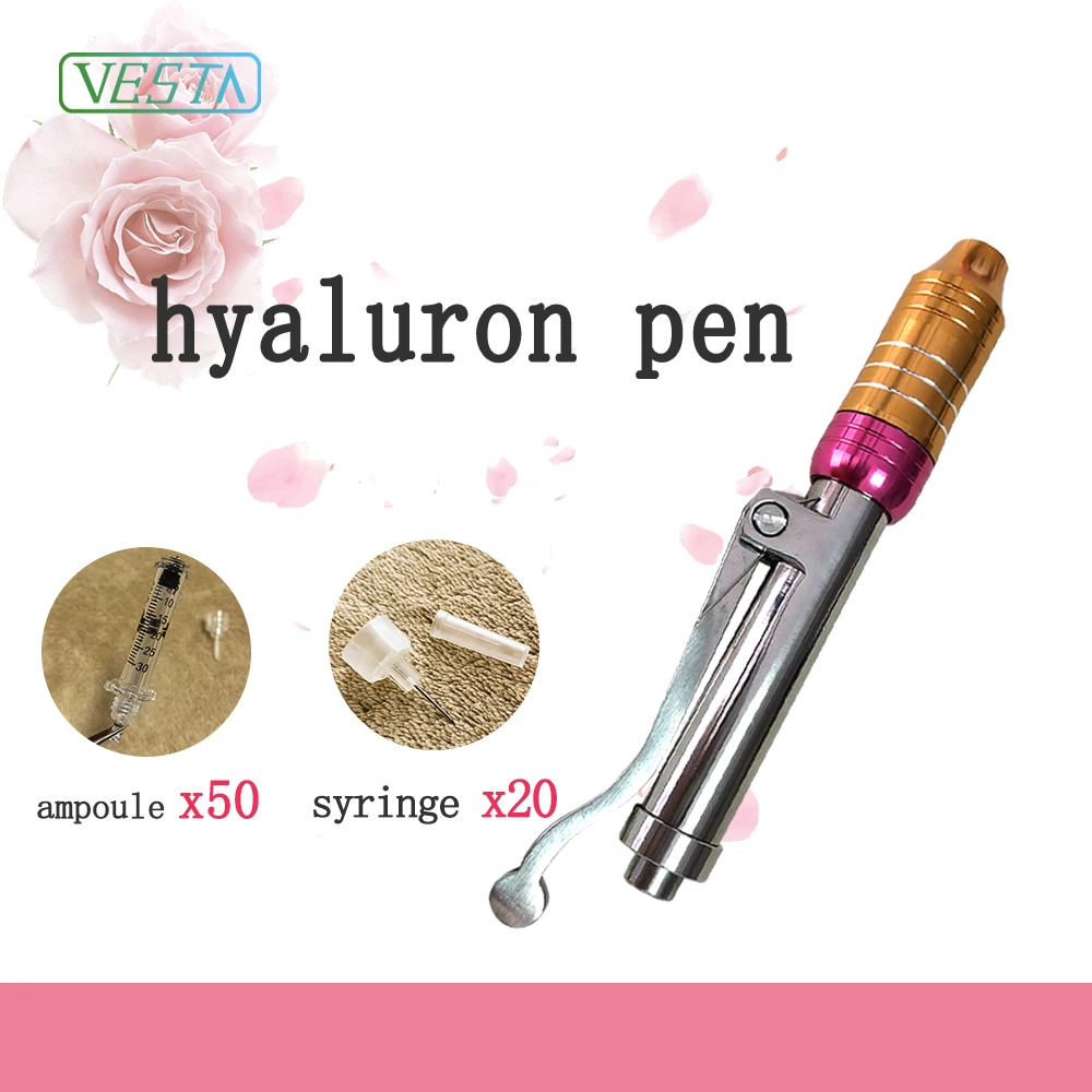 VESTA цветной гиалурон Ручка иглы бесплатно неинвазивный небулайзер шприц ручка