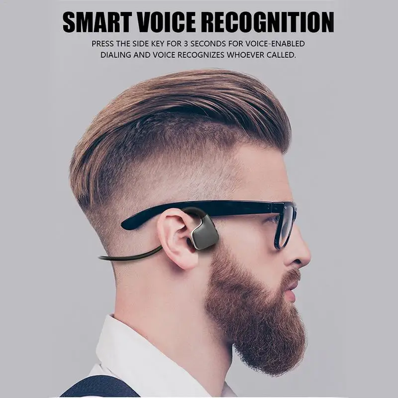 Беспроводные наушники Bluetooth костная проводимость гарнитура с микрофоном защита