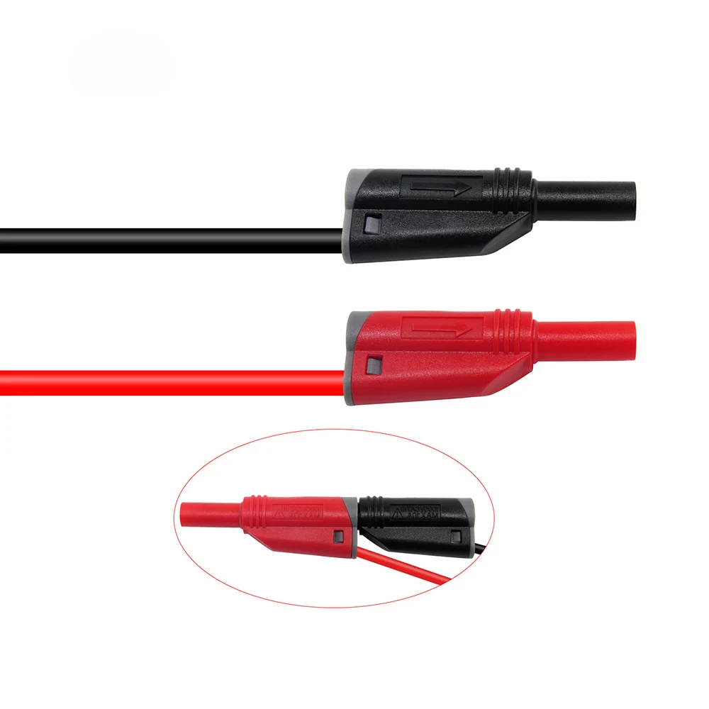 Cleqee P1204 BNC штекер к 4 мм безопасный Штабелируемый Банановый RG58 коаксиальный кабель