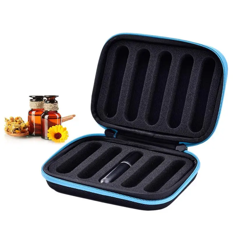 

Essential Oil Case 10 Bottles 10ML Perfume Oil Essential Oil Storage Box Travel Portable Carrying Holder Nail Polish Collect