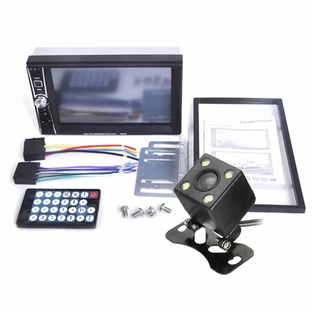 6 'ƈ Din Автомобильный Радио Авто Стерео MP5 плеер сенсорный экран TF USB FM Bluetooth