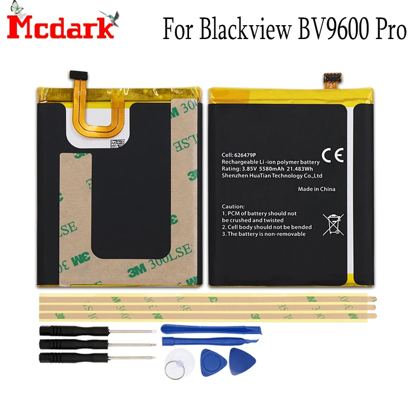 Запасной аккумулятор для Blackview BV9600 Pro высококачественный большой емкости 5580 мАч