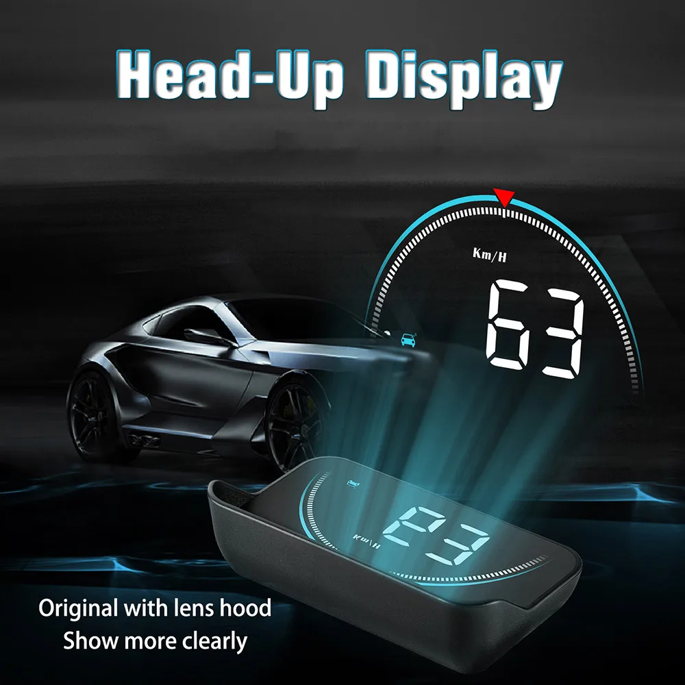 Car HUD Head Up Display OBD2 OBDII Over Speed Warning System Projector Windshield Auto Electronic Voltage Alarm | Автомобили и