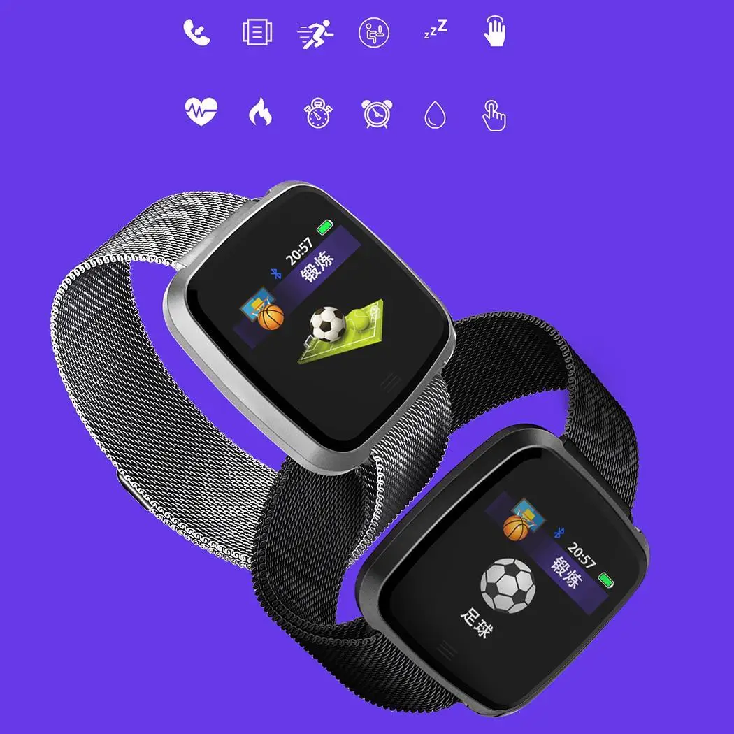 Смарт часы Bluetooth 4 2 Водонепроницаемый сердечного ритма IP67 устройство контроля