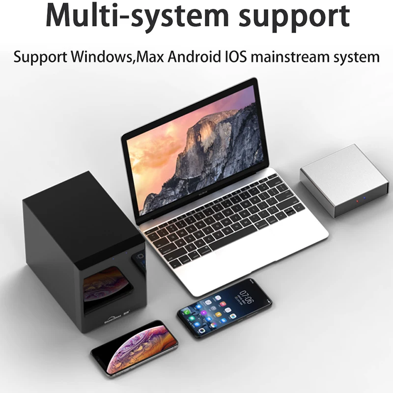 Blueendless 3 5 гигабитный Ethernet Nas Hdd корпус смарт для дюймового жесткого диска