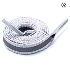 Светоотражающие шнурки шириной 8 мм, 80-120 см, 1 пара, Цветные полиэфирные нити, защитные полосатые шнурки для обуви, 2018