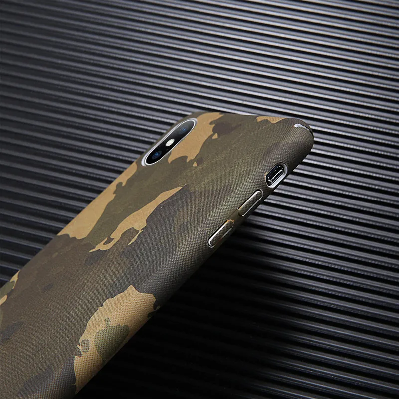 Lovebay Sports Army Green Camouflage Case For iPhone 6 6S 7 8 Plus X XR XS Max Camo Hard TPU Silicon Cover Shell Fashion Fundas |